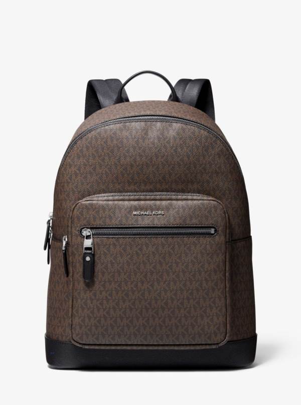 Panske Batohy Michael Kors Hudson Logo Čierne Hnede - Tasky Michael Kors Lacne | RPBOQ-0594